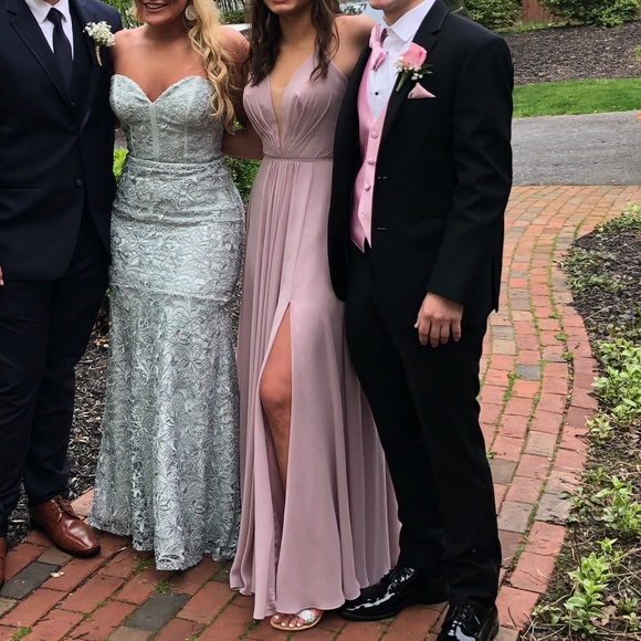 Light pink / mauve Jovani prom dress - Picture 7 of 7